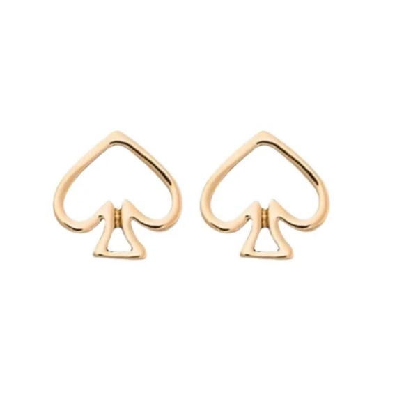 Kate Spade signature spade open spade studs